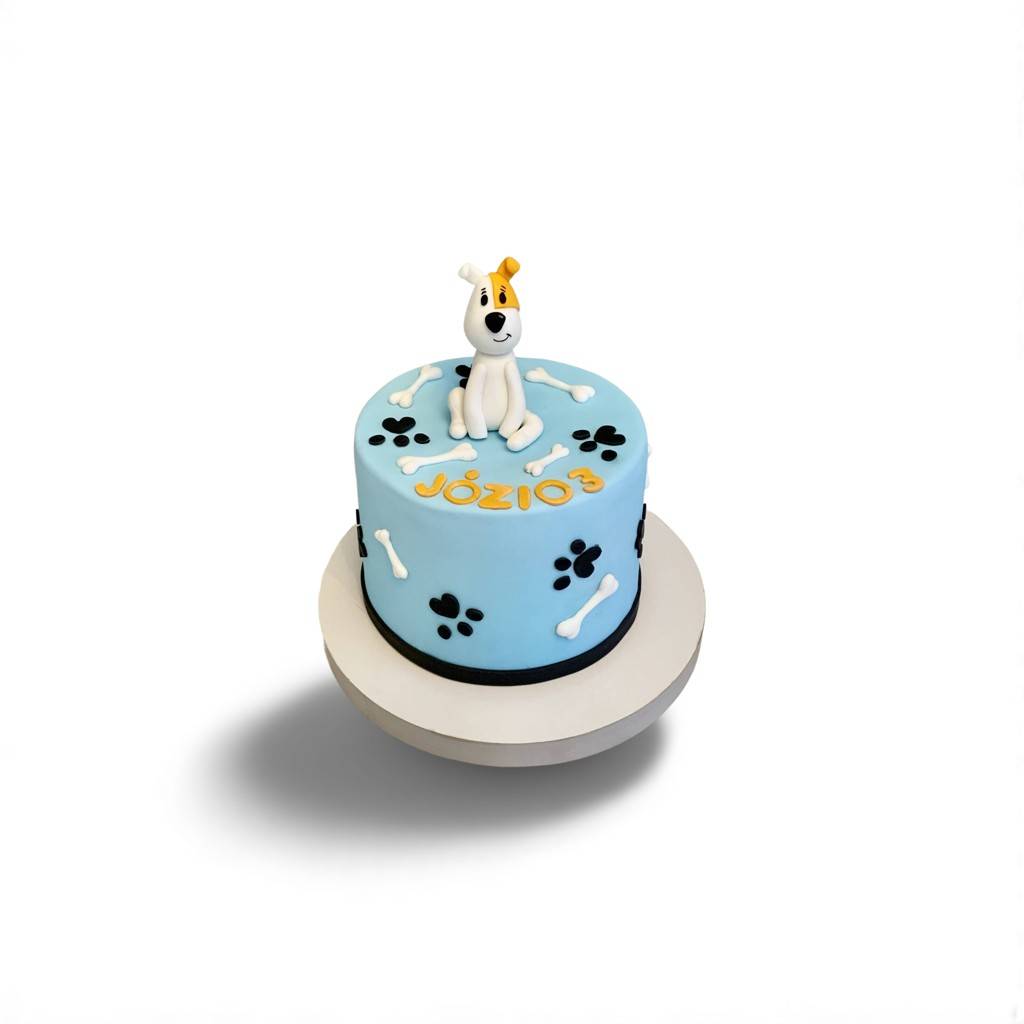Tort Reksio 1 Tort urodzinowy z cukierni w Warszawie – ręcznie wykonany, dekoracyjny wypiek na każdą okazję
