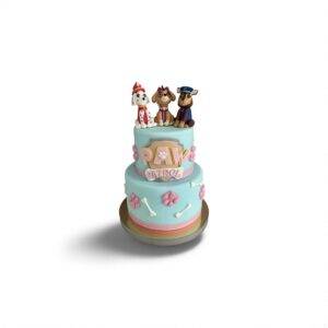 Tort Psi Patrol dla dziewczynki z 3 figurkami