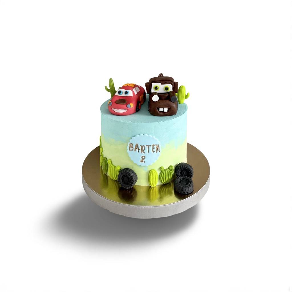 Tort Auta – Zygzak i Złomek 1 Tort Auta – Zygzak i Złomek