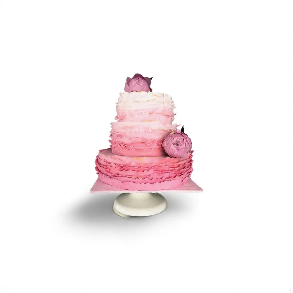Tort falbankowy peonie 1 Tort urodzinowy z cukierni w Warszawie – ręcznie wykonany, dekoracyjny wypiek na każdą okazję