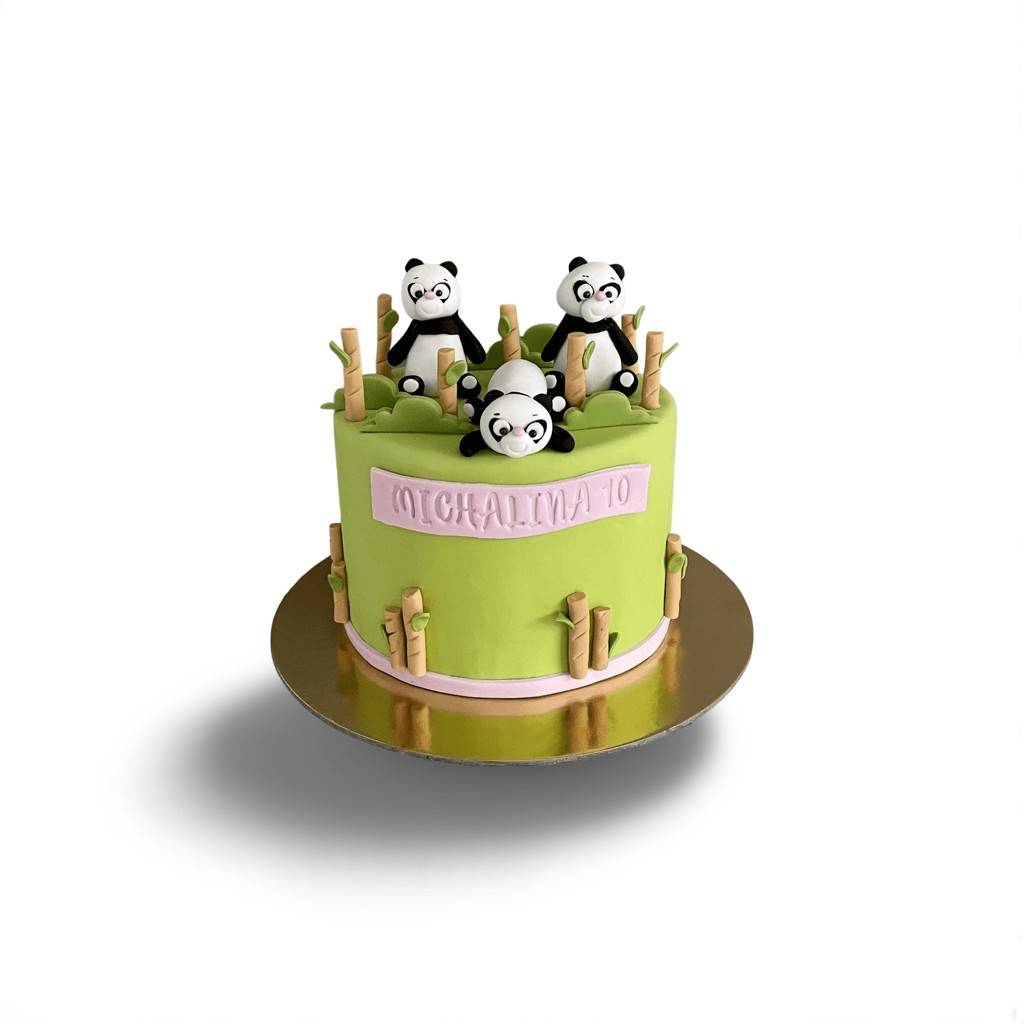 Tort Pandy 1 Ręcznie robiony tort urodzinowy na zamówienie w Warszawie – dekoracyjny tort w różnych stylach, idealny na każdą okazję